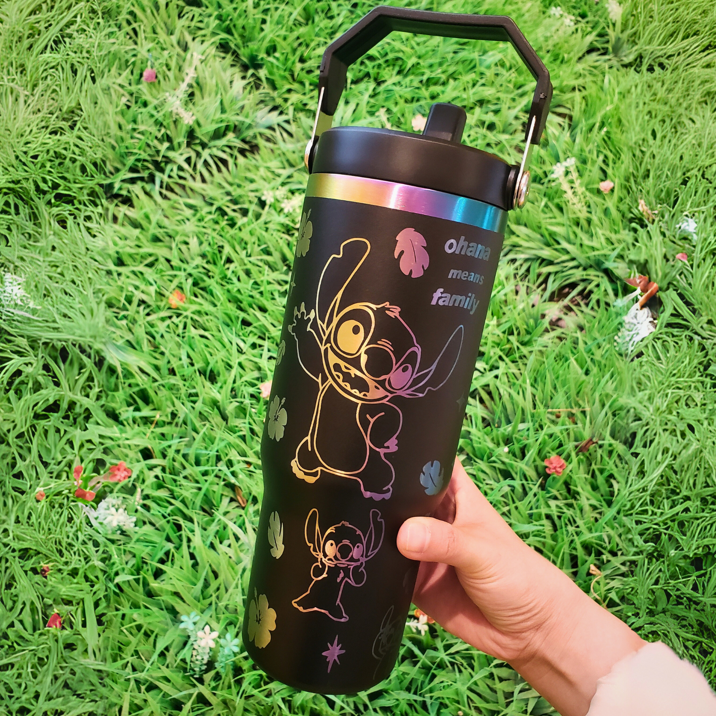 🔥40oz Stitch Stainless Steel Vacuum Insulated Tumbler
