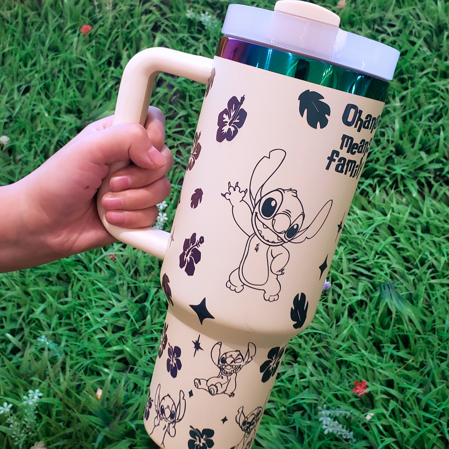 🔥40oz Stitch Stainless Steel Vacuum Insulated Tumbler