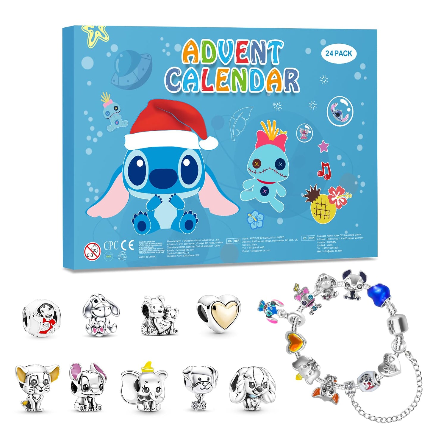 🔥Stitch Advent Calendar Charms 🎁Best Gift