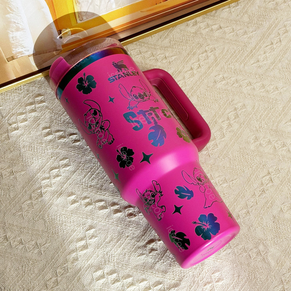 🔥40oz Stitch Stainless Steel Vacuum Insulated Tumbler
