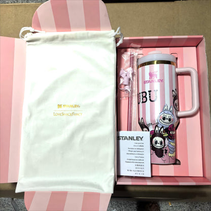 🔥  Labubu Stripe Insulated Cup 40 OZ ✈️Free Shipping