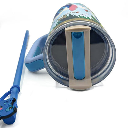 🔥40OZ Stitch Insulated Tumbler Gift Box  Include Straw and Topper