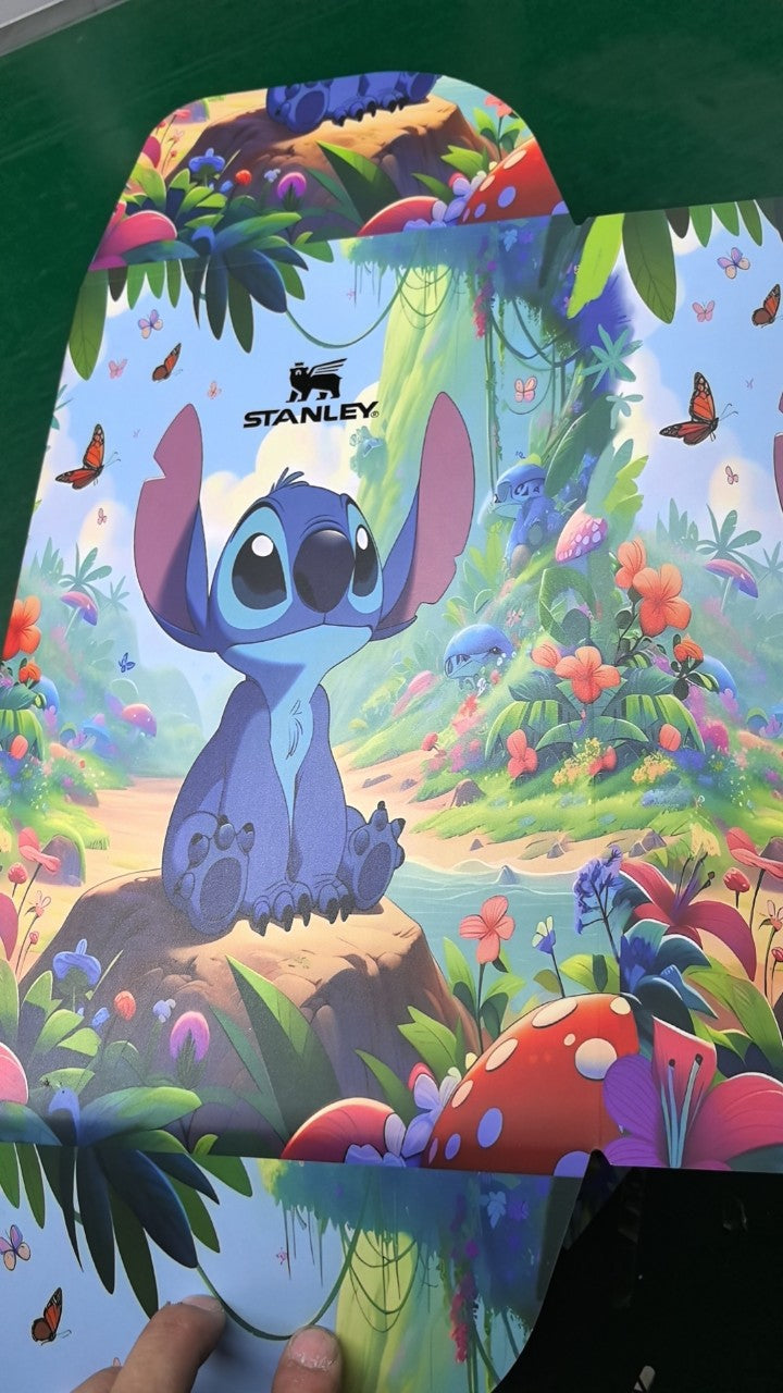 🔥40OZ Stitch Insulated Tumbler Gift Box  Include Straw and Topper