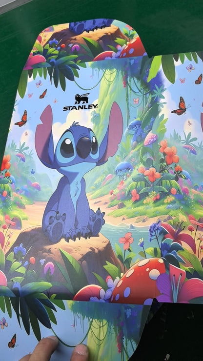 🔥40OZ Stitch Insulated Tumbler Gift Box  Include Straw and Topper