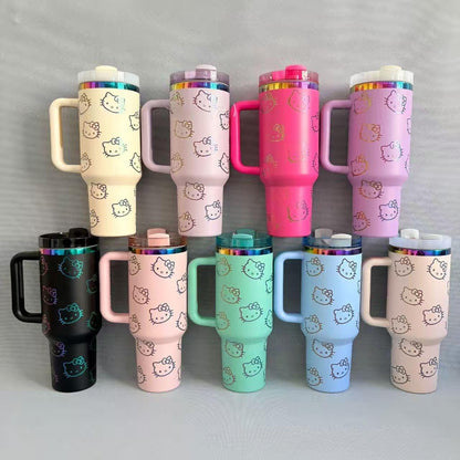 🔥40 OZ Hello Kitty In-Car Insulated Cup