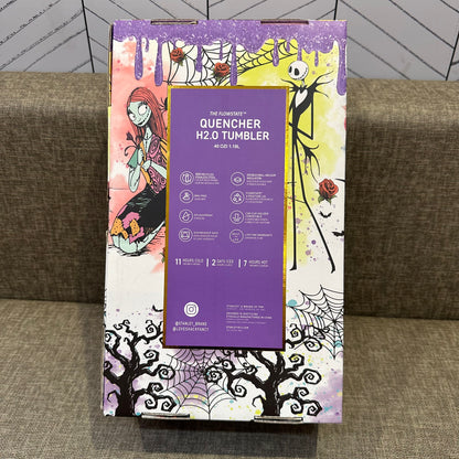 🔥40oz Sally x Jack Skellington Tumbler Noctilucent 🚚Free Shipping