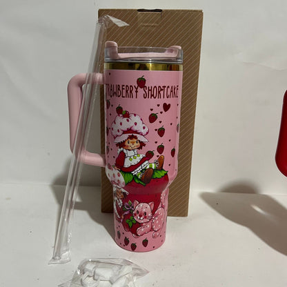 🔥Strawberry Shortcake Insulated 40 0z Tumbler