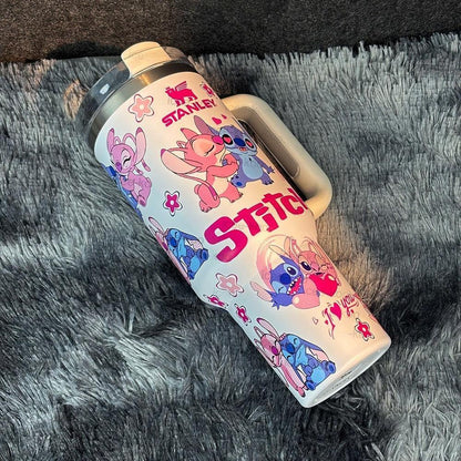 🔥Stitch And Angel Insulated Tumbler 40oz 🚢Free Shipping🚢