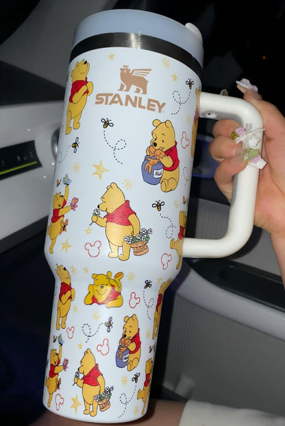 🔥Winnie Pooh Insulated Tumbler Cup 40 OZ🚚Free Shippment