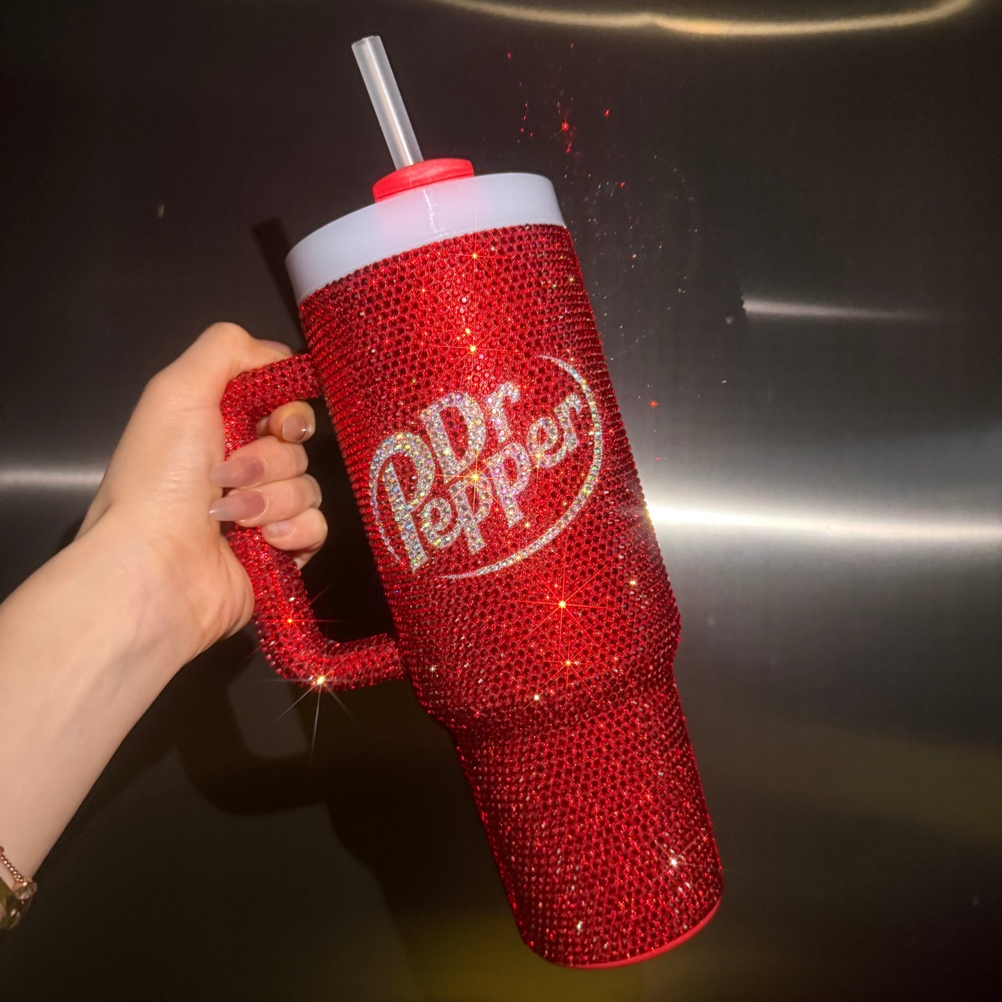 400z DrPepper Tumbler Studded With Diamonds Free Shipping📦