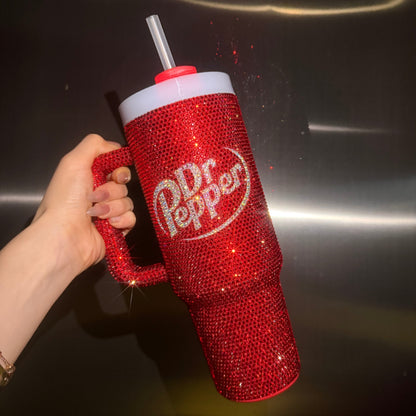 400z DrPepper Tumbler Studded With Diamonds Free Shipping📦