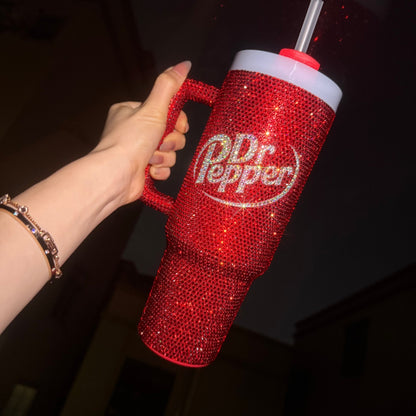 400z DrPepper Tumbler Studded With Diamonds Free Shipping📦