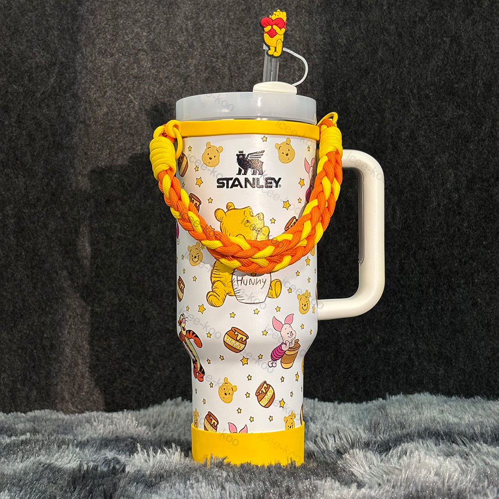 🔥40oz Winnie The Pooh Tumbler with Accessory🚢Free Shipping🚢