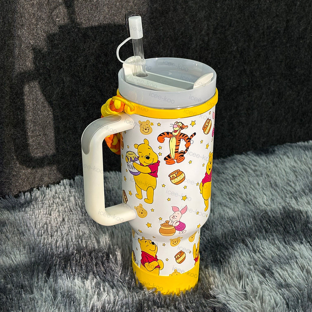 🔥40oz Winnie The Pooh Tumbler with Accessory🚢Free Shipping🚢