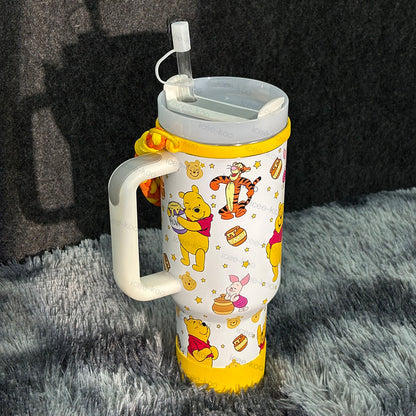 🔥40oz Winnie The Pooh Tumbler with Accessory🚢Free Shipping🚢