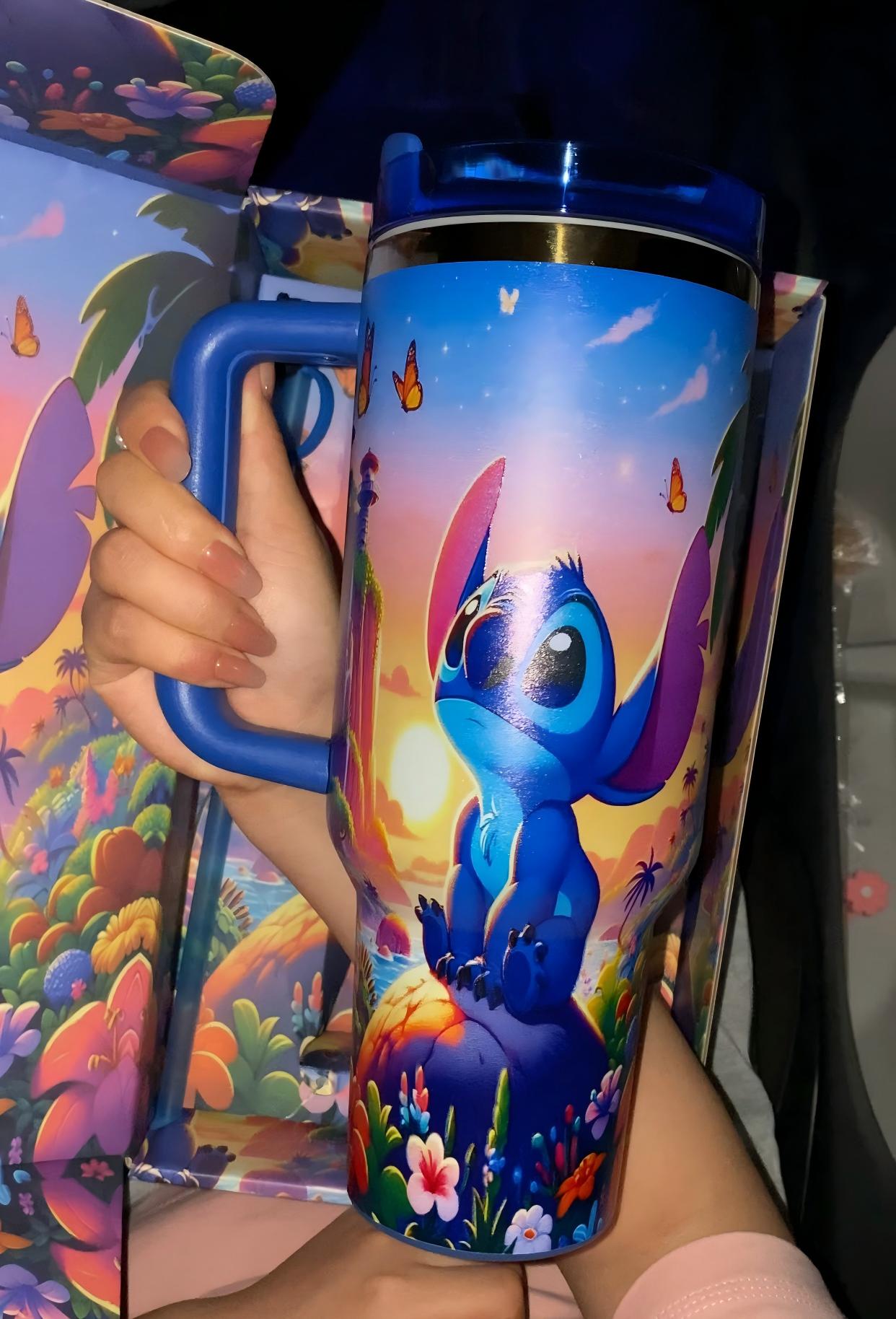 🔥Stitch Insulated Cup Gift Box 40OZ Include Straw and Topper