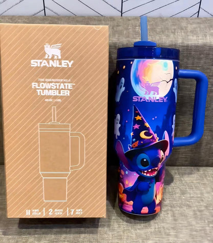 🔥Halloween Stitch Insulated Tumbler Cup 40 OZ🎇Glow in Dark