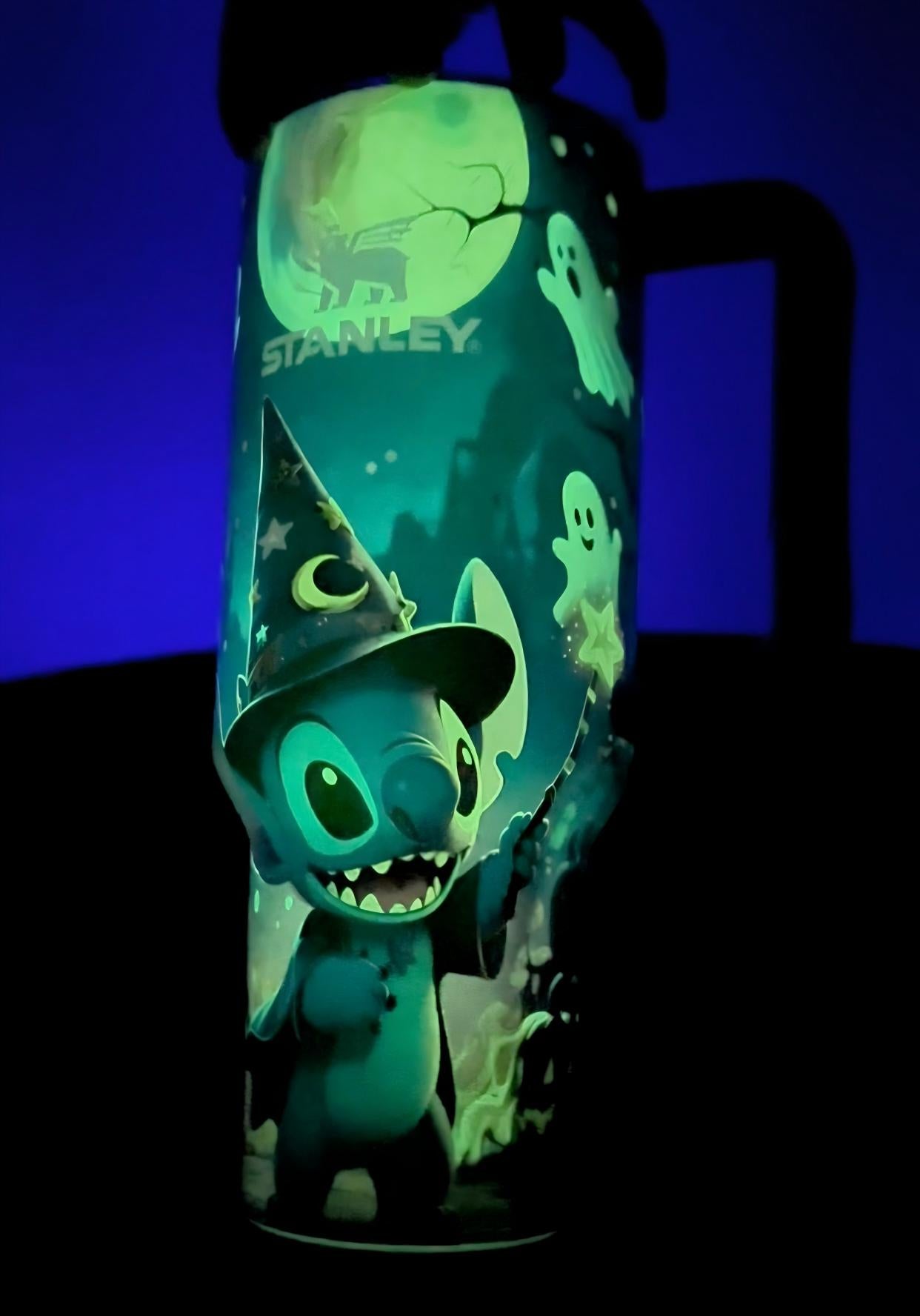 🔥Halloween Stitch Insulated Tumbler Cup 40 OZ🎇Glow in Dark