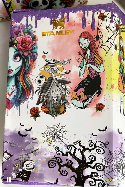 🔥30oz Sally x Jack Skellington Tumbler Noctilucent 🚚Free Shipping