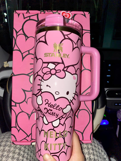 🔥Hello Kitty Insulated Cup Gift Box 40OZ Include Straw and Topper