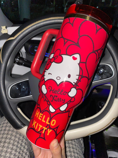 🔥Hello Kitty Insulated Cup Gift Box 40OZ Include Straw and Topper