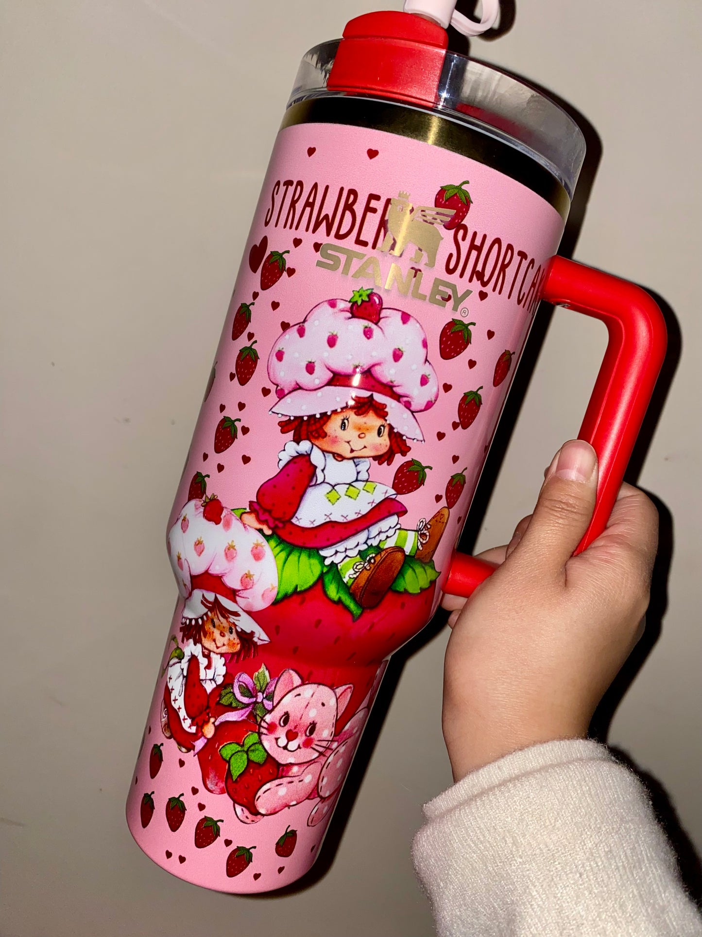 🔥Strawberry Shortcake Insulated 40 0z Tumbler