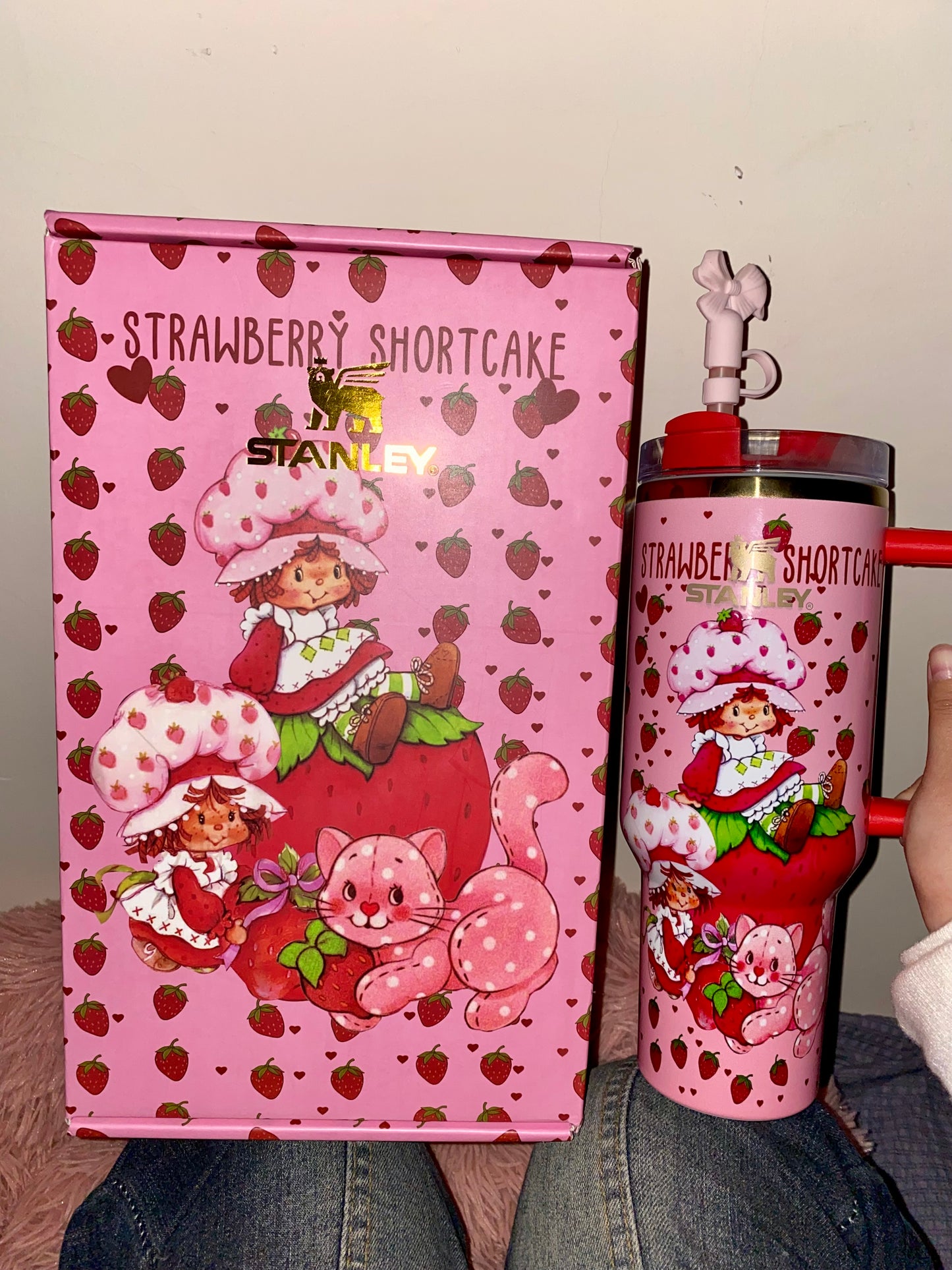 🔥Strawberry Shortcake Insulated 40 0z Tumbler