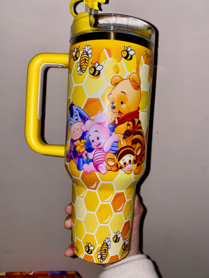 🔥40oz Winnie The Pooh Tumbler Gift Box 🚢Free Shipping🚢