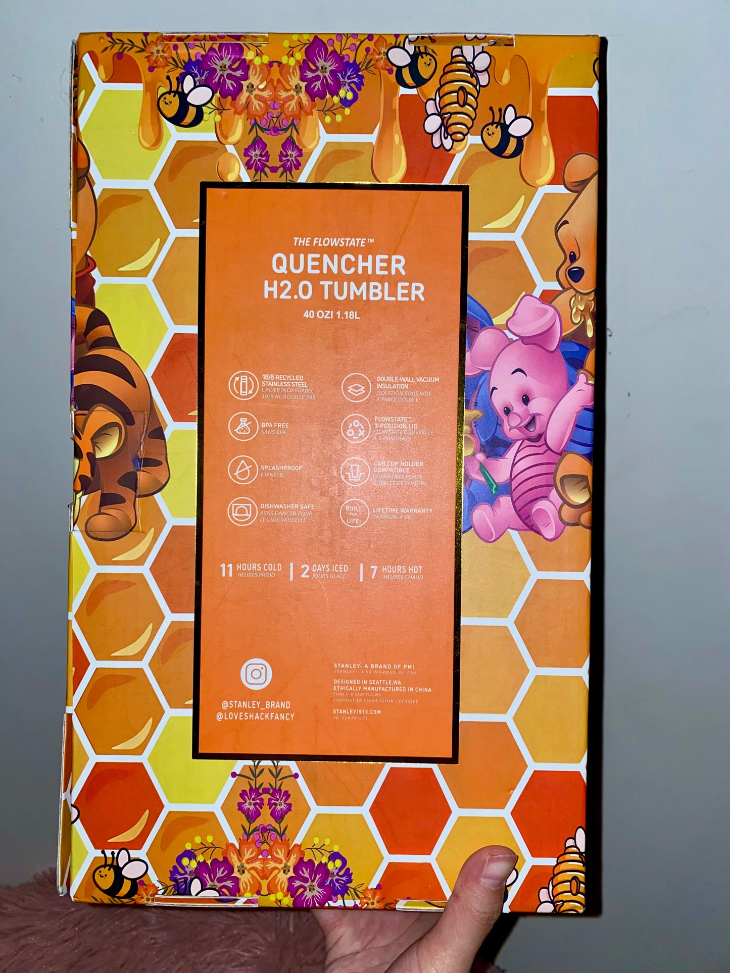 🔥40oz Winnie The Pooh Tumbler Gift Box 🚢Free Shipping🚢