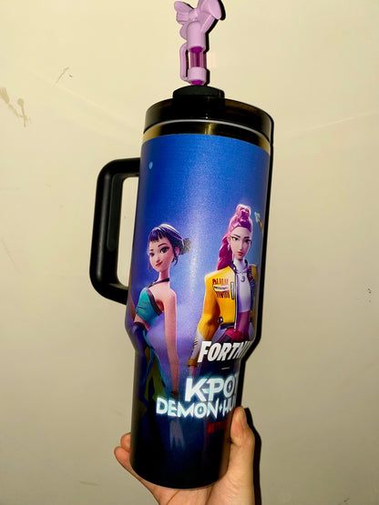 🔥K-POP  Insulated Cup Gift Box 40OZ Include Straw and Topper