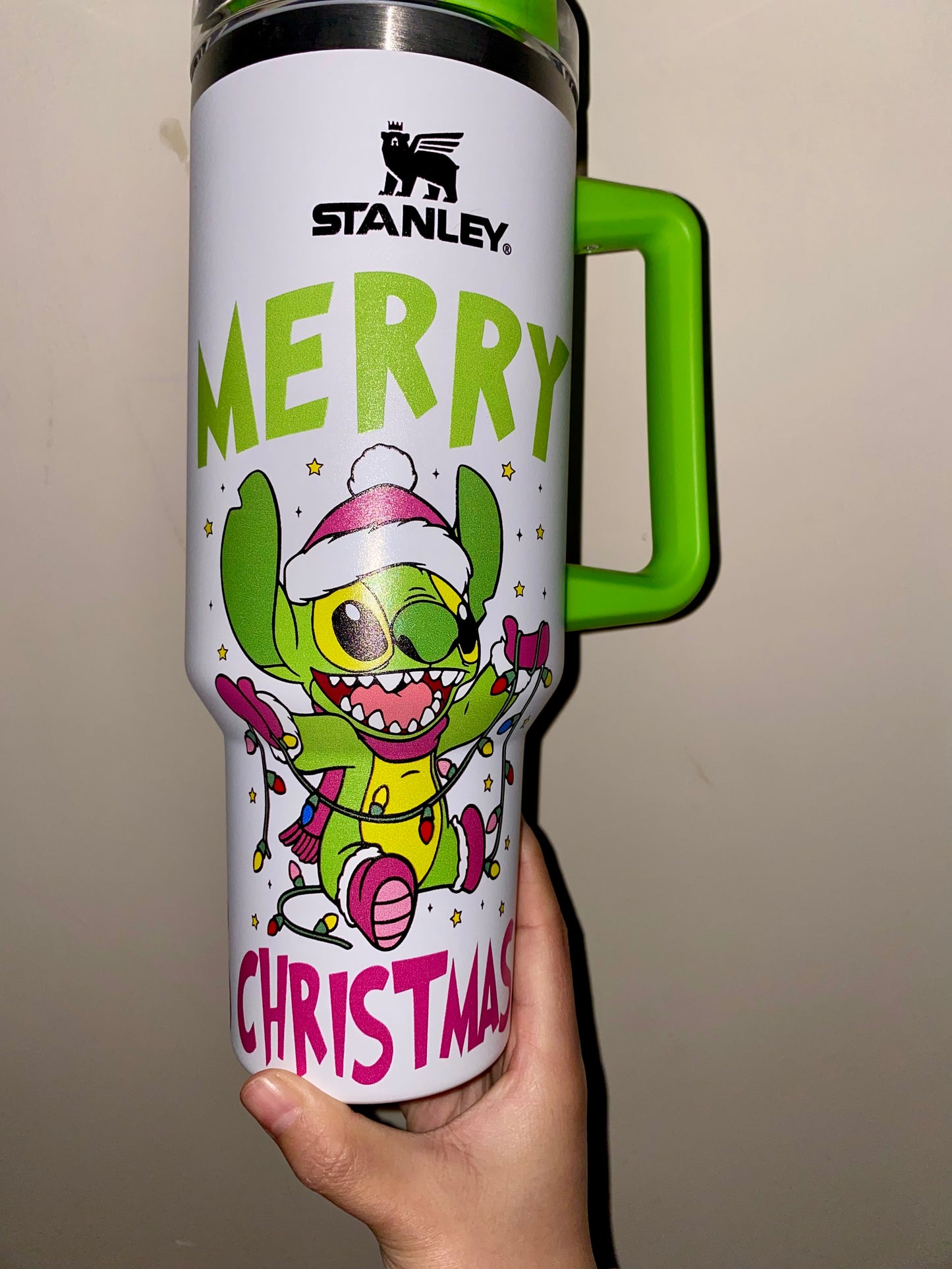 🔥Stitch Christmas Insulated Tumbler 40OZ ✈️Free Shippment
