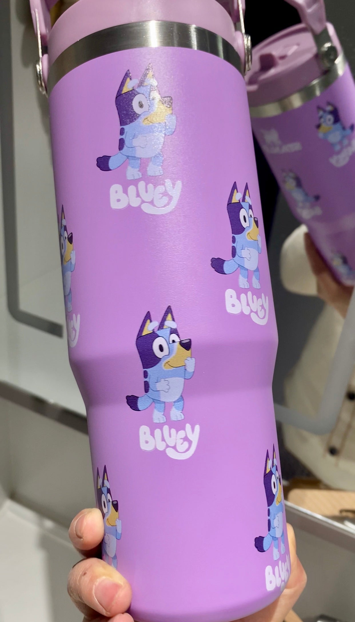 🔥  Bluey Purple Insulated Cup 30 OZ ✈️Free Shipping
