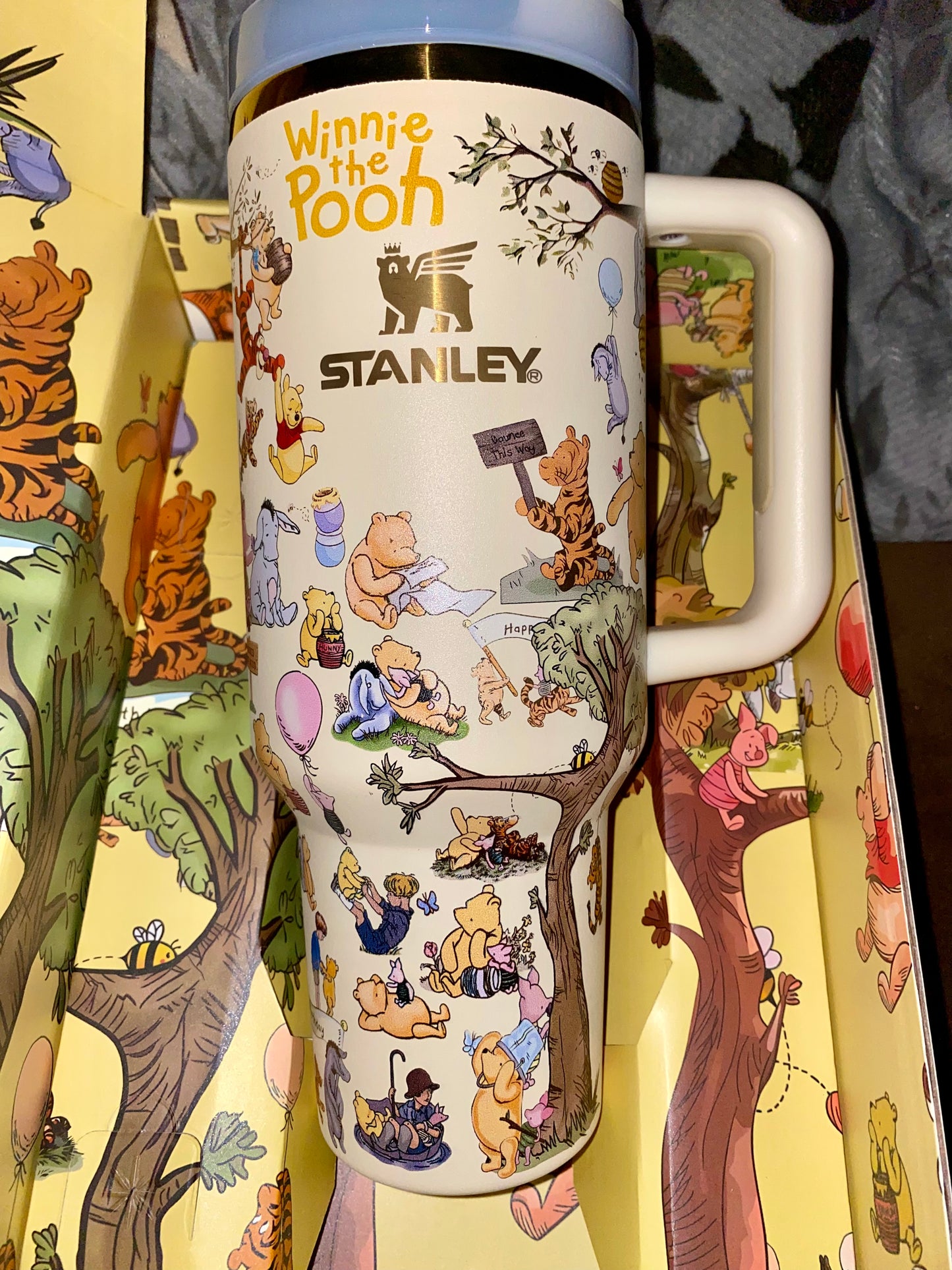 🔥Pooh Insulated Cup Gift Box 40OZ Include Straw and Topper🎁