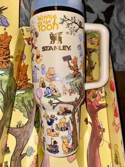🔥Pooh Insulated Cup Gift Box 40OZ Include Straw and Topper🎁