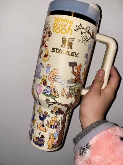 🔥Pooh Insulated Cup Gift Box 40OZ Include Straw and Topper🎁