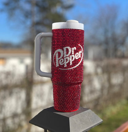 400z DrPepper Tumbler Studded With Diamonds Free Shipping📦