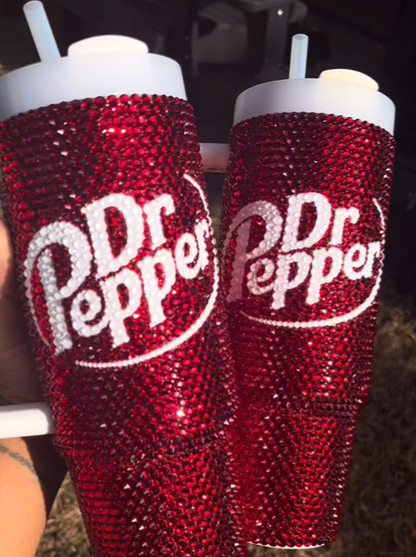 400z DrPepper Tumbler Studded With Diamonds Free Shipping📦